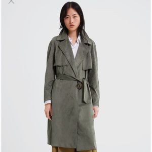 Zara Suede Trench Coat